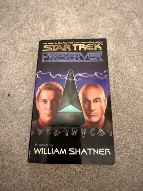 Star Trek: Preserver by William Shatner - Sci‑Fi Paperback (Black/Purple/Blue)